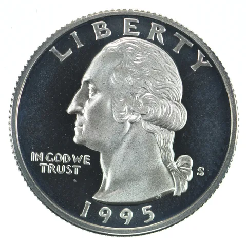 1995-S Washington Quarter 90% Silver Proof