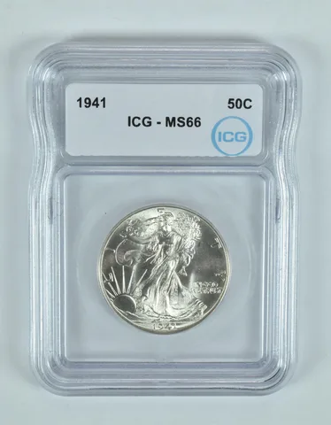 1941 Walking Liberty Half Dollar MS66 ICG