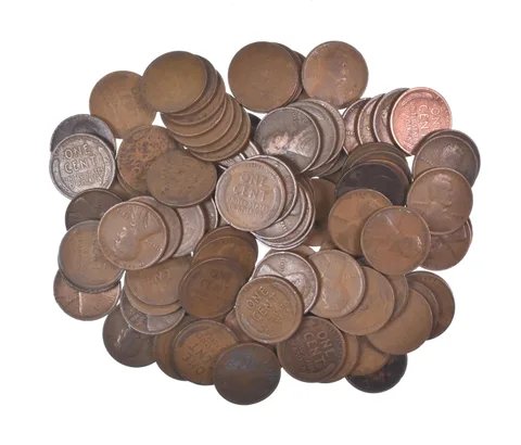 Lot of 100 1910-1919 Lincoln Wheat Cents - 2 Rolls - Collection *578