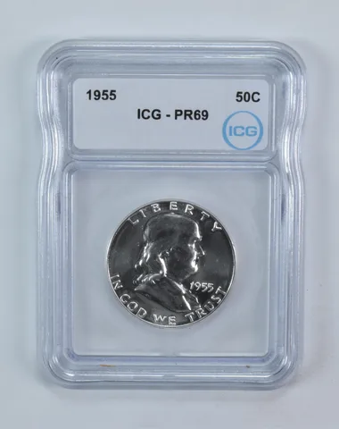 1955 Franklin Half Dollar PR69 ICG