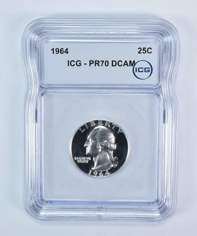 1964 Washington Quarter PR70 DCAM ICG