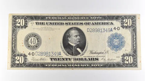 1914 $20 Cleveland OH FRN Large Note Blue Seal *3150