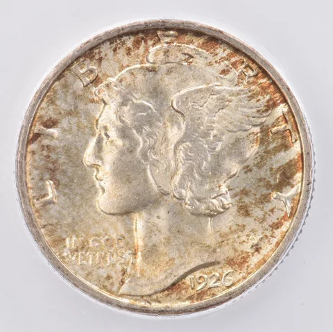 1926 Mercury Dime MS65 FB ICG Beautiful Tone *0826
