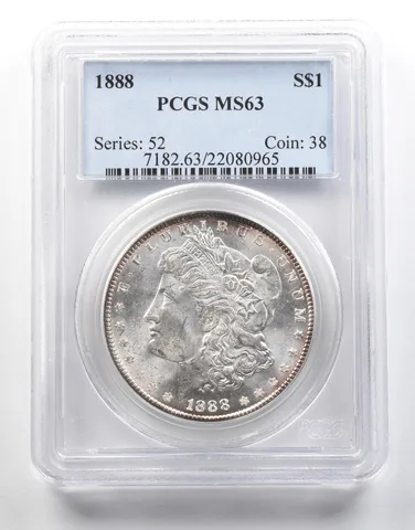 1888 Morgan Silver Dollar MS63 PCGS *4046