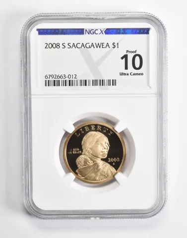 2008-S Sacagawea $1 Proof 10 UCAM NGC X NGCX