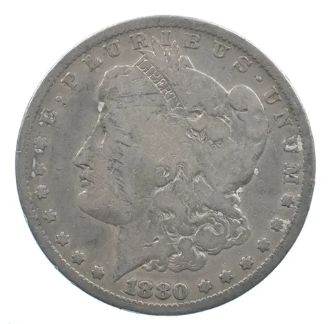 Early - 1880 Morgan Silver Dollar - 90% US Coin *012