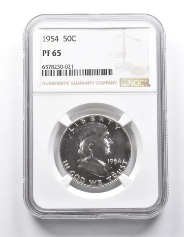 PF65 1954 Franklin Half Dollar NGC *9922