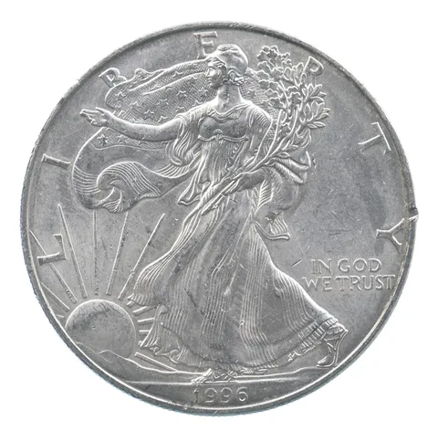 Rarest 1996 American Silver Eagle - Key Date - Rare LOW MINTAGE *713