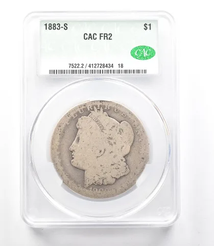 1883-S Morgan Silver Dollar FR2 CAC Lowball a3333