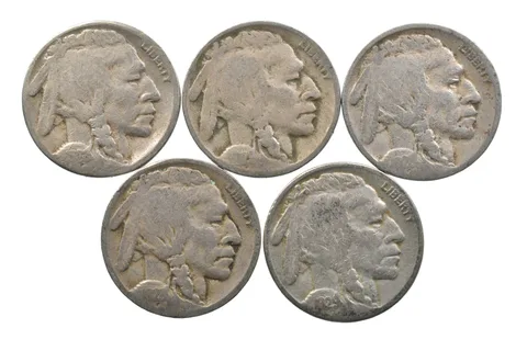 BETTER Lot 1928-S 1929-D 1928-S 1928-D 1929-S Buffalo Nickel Collection *134