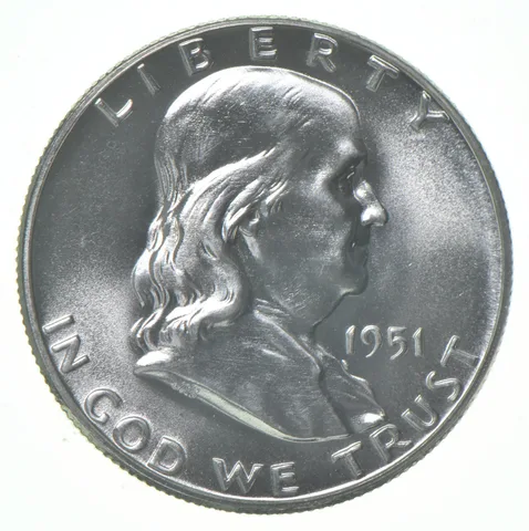 1951 Proof Franklin Half Dollar 90% Silver