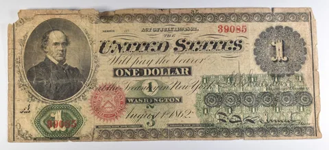 1862 $1 National Bank Note Large Note *3793