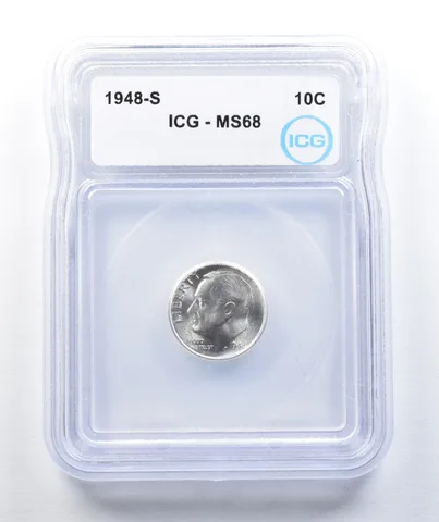 1948-S Roosevelt Dime MS68 ICG *8522
