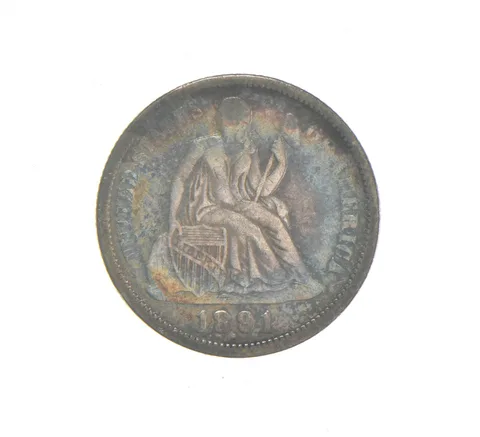 1891 Seated Liberty Dime a2406