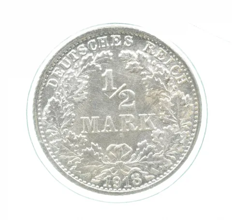 1918 F Germany Half Mark Gem Unc a0155