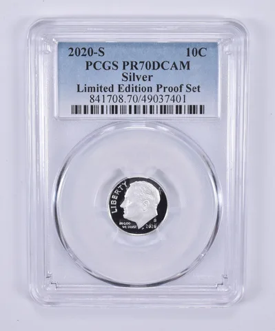 2020-S Roosevelt Dime Silver Limited Edition Set PR70 DCAM PCGS Blue Label