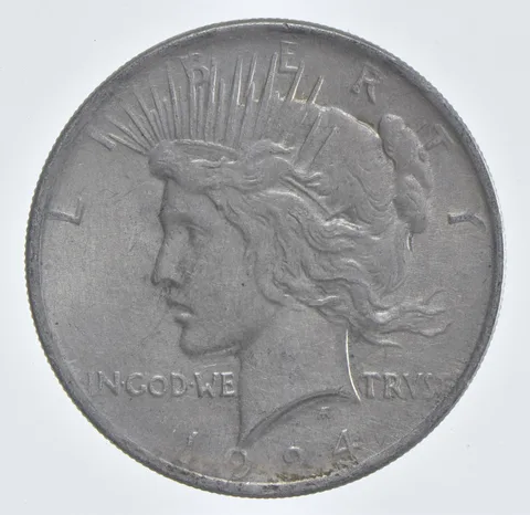 Better - 1924 Peace Silver Dollar - 90% US Coin *624