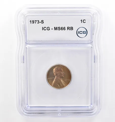 1973-S Lincoln Wheat Cent MS66 RB ICG Beautiful Tone *7733