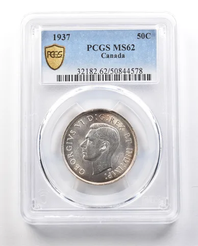 1937 Canada 50 Cents MS62 PCGS *1311