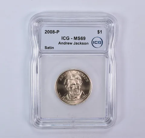 2008-P Presidential $1 Andrew Jackson SMS Satin MS69 ICG