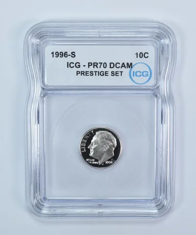 1996-S Roosevelt Dime Prestige Set PR70 DCAM ICG