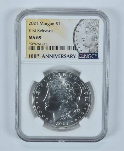 2021 Morgan Silver Dollar First Releases MS69 NGC Special Label