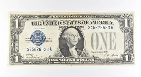 1928 A $1 Silver Certificate Blue Seal Fr#1601 *0497