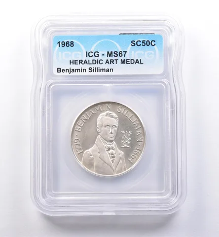 1968 So Called Half Dollar Benjamin Silliman MS67 ICG *8416