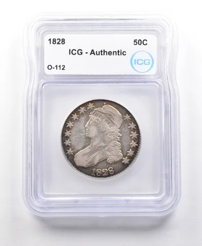 1828 Capped Bust Half Dollar O-112 Authentic ICG *5620