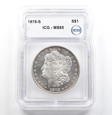 1878-S Morgan Silver Dollar MS65 ICG *6839