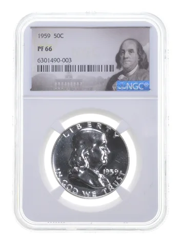 1959 Franklin Half Dollar PF66 NGC Special Label