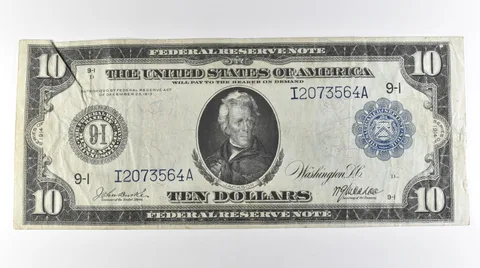 1914 $10 Minneapolis MN FRN Large Note Blue Seal *3087