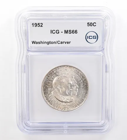1952 Washington Carver Commemorative Half Dollar MS66 ICG Nice Tone a7303
