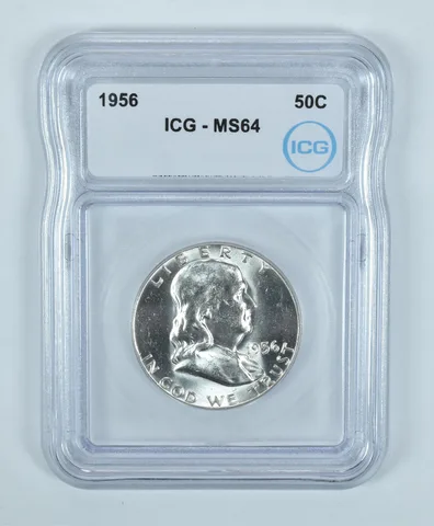 1956 Franklin Half Dollar MS64 ICG