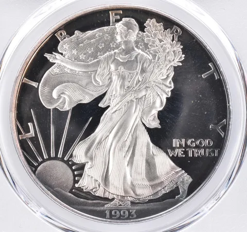 1993-P American Silver Eagle PR69 DCAM PCGS Beautiful Tone *1549
