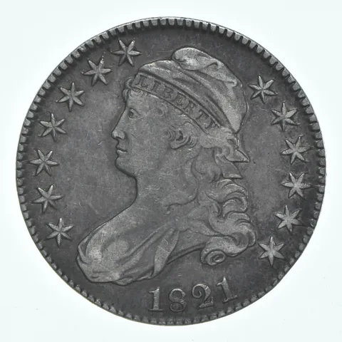 1821 Capped Bust Half Dollar a6086