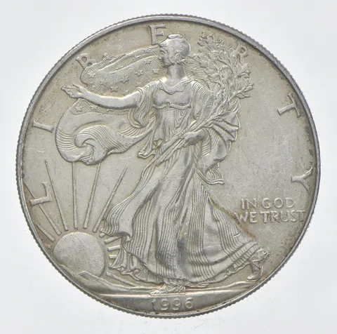 Rarest 1996 American Silver Eagle - Key Date - Rare LOW MINTAGE *369