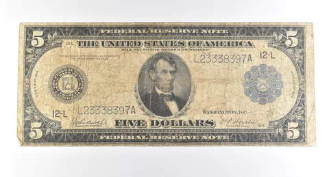 1914 $5 San Francisco CA FRN Large Note Blue Seal *2736