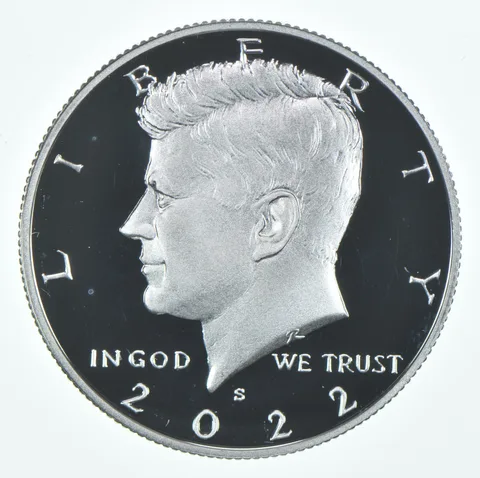 2022-S Kennedy Half Dollar Proof .999 Silver