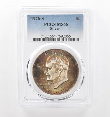1976-S Eisenhower $1 Silver MS66 PCGS Beautiful Tone *2218