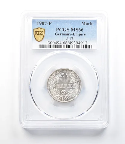1907-F Germany Empire Mark J-17 MS66 PCGS a4277