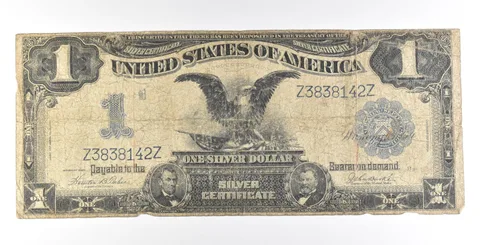 1899 $1 Silver Certificate Large Note Blue Seal *5616
