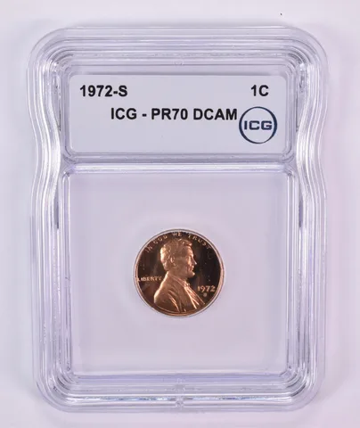 1972-S Lincoln Memorial Cent PR70 DCAM ICG