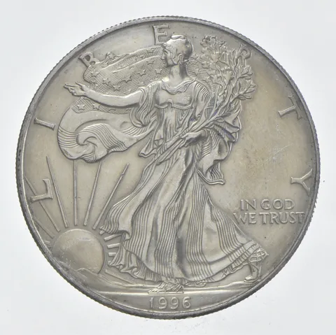Rarest 1996 American Silver Eagle - Key Date - Rare LOW MINTAGE *349