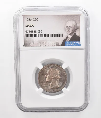 1956 Washington Quarter MS65 NGC Beautiful Tone *2362
