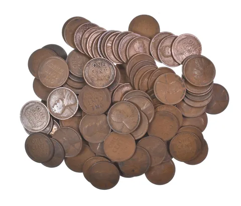 Lot of 100 1910-1919 Lincoln Wheat Cents - 2 Rolls - Collection *575
