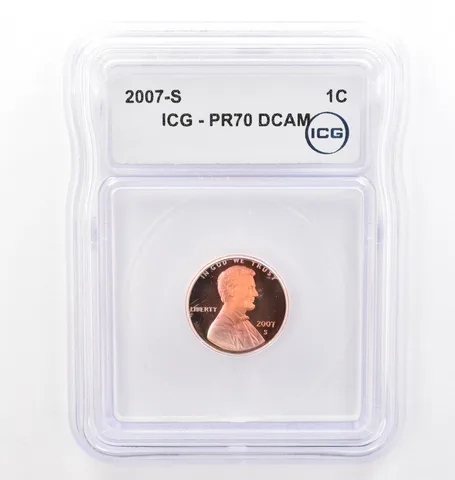 2007-S Lincoln Memorial Cent PR70 DCAM ICG Beautiful Tone a7738