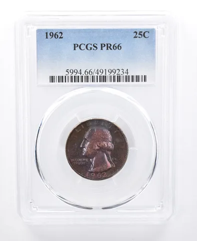 1962 Washington Quarter PR66 PCGS Beautiful Tone *8697
