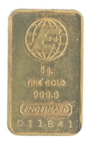 5 Gram Gold Bar Engelhard *2423