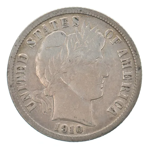 1910 Barber Dime Beautiful Tone *9533